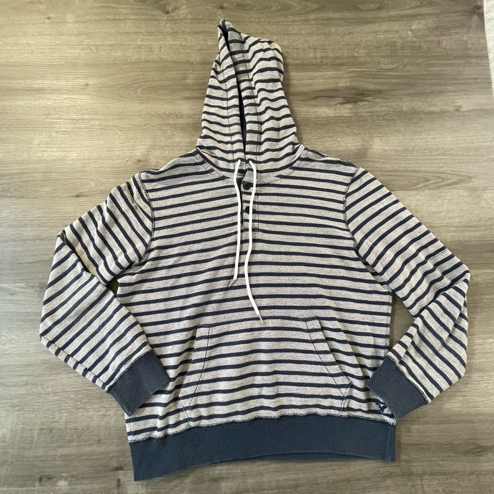 American Eagle Vintage Goods Hoodie Striped Large Classic Fit